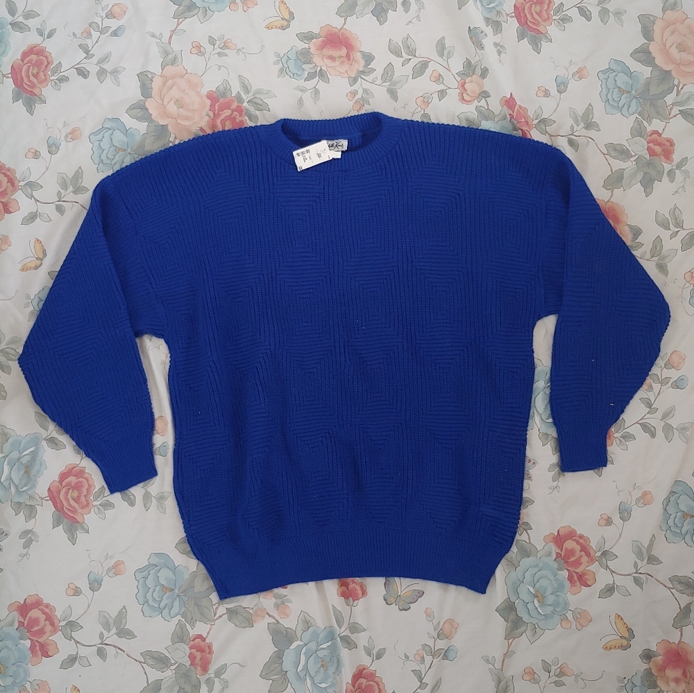 VTG NWT Blue Sweater - Cuddle Knit - 3X
